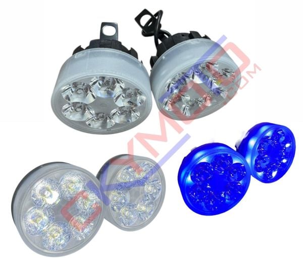 MOTOSİKLET SİS FAR TAKIM BEYAZ - SARI  MODEL - 22