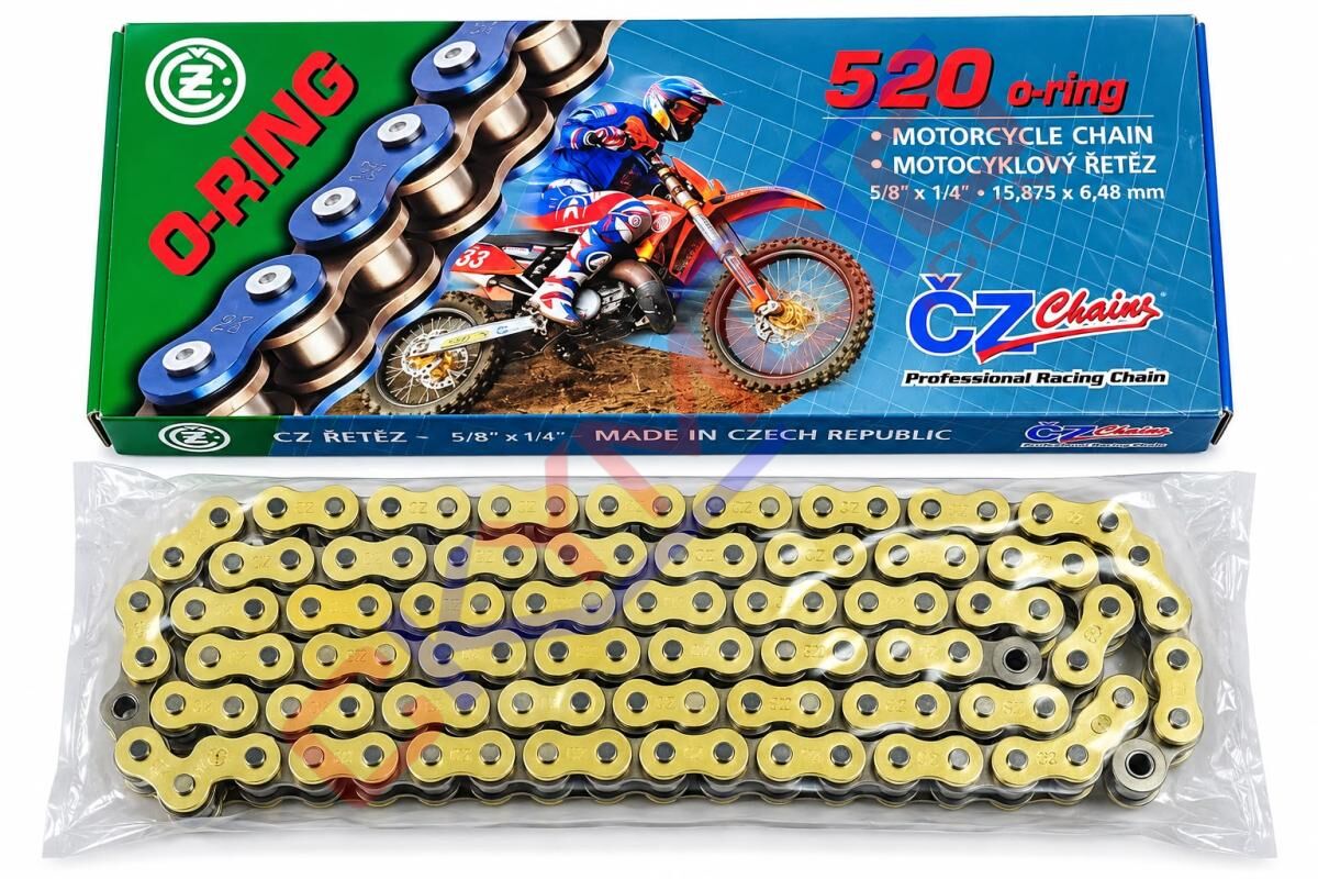 520 X 120 ORİNGLİ CZ ÇEK ZİNCİR GOLD