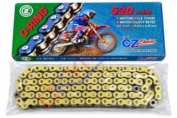 520 X 120 ORİNGLİ CZ ÇEK ZİNCİR GOLD