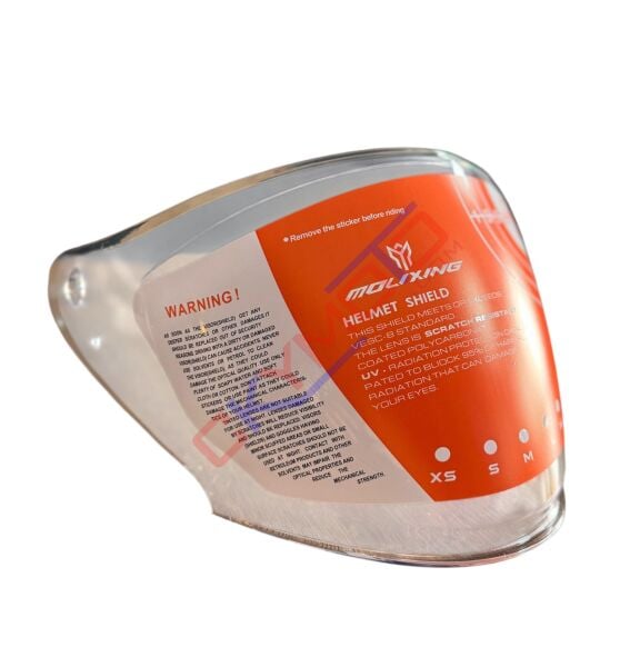 MOLIXING YARIM KASK CAMI (ŞEFFAF DÜZ)