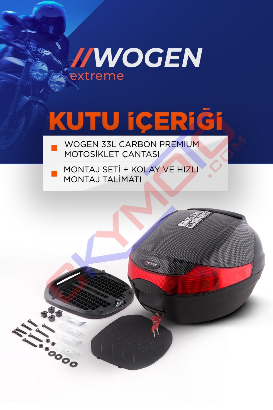 33 LT KARBON SİYAH BASİC ÇANTA WOGEN