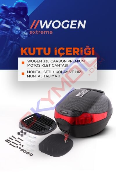 33 LT KARBON SİYAH BASİC ÇANTA WOGEN