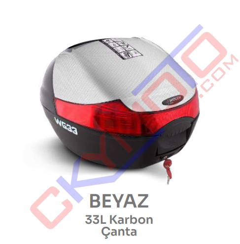 33 LT KARBON BEYAZ BASİC ÇANTA WOGEN