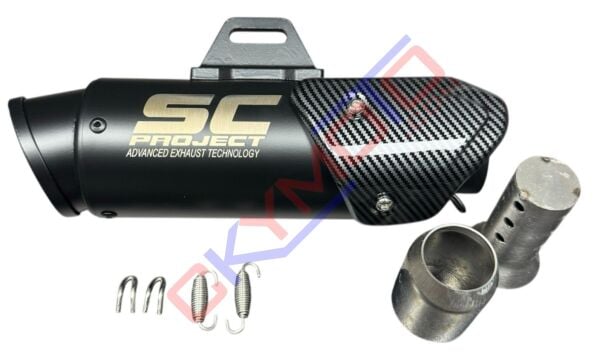 SC SİYAH KARBON KAPAK EGZOZ 357