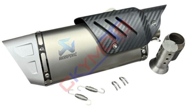AKREP GRİ KARBON KAPAK EGZOZ 345
