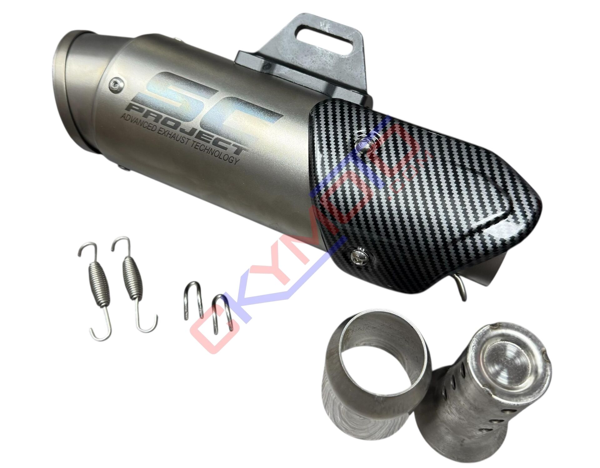 SC GRİ KARBON KAPAK EGZOZ 356