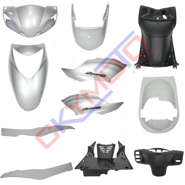 SPACY 110 KAPORTA SET KOMPLE GÜMÜŞ GRİ