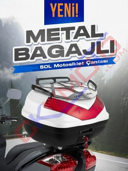 50 LT BASİC BEYAZ METAL BAGAJ ÇANTA WOGEN