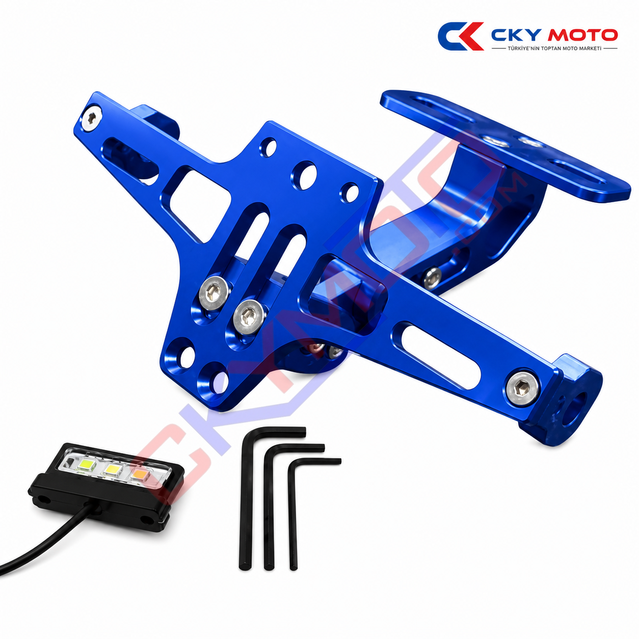 CNC KATLANIR PLAKALIK LEDLİ MAVİ