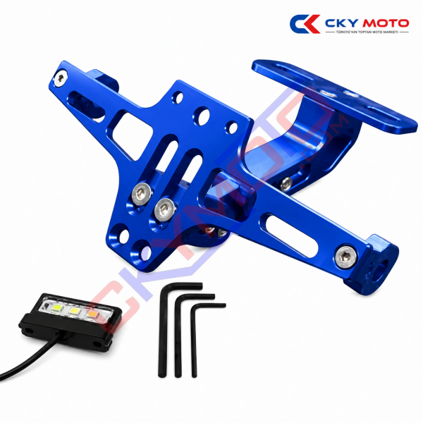 CNC KATLANIR PLAKALIK LEDLİ MAVİ