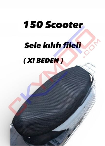 150 CC SCOOTER SELE KILIFI FİLELİ XL BEDEN