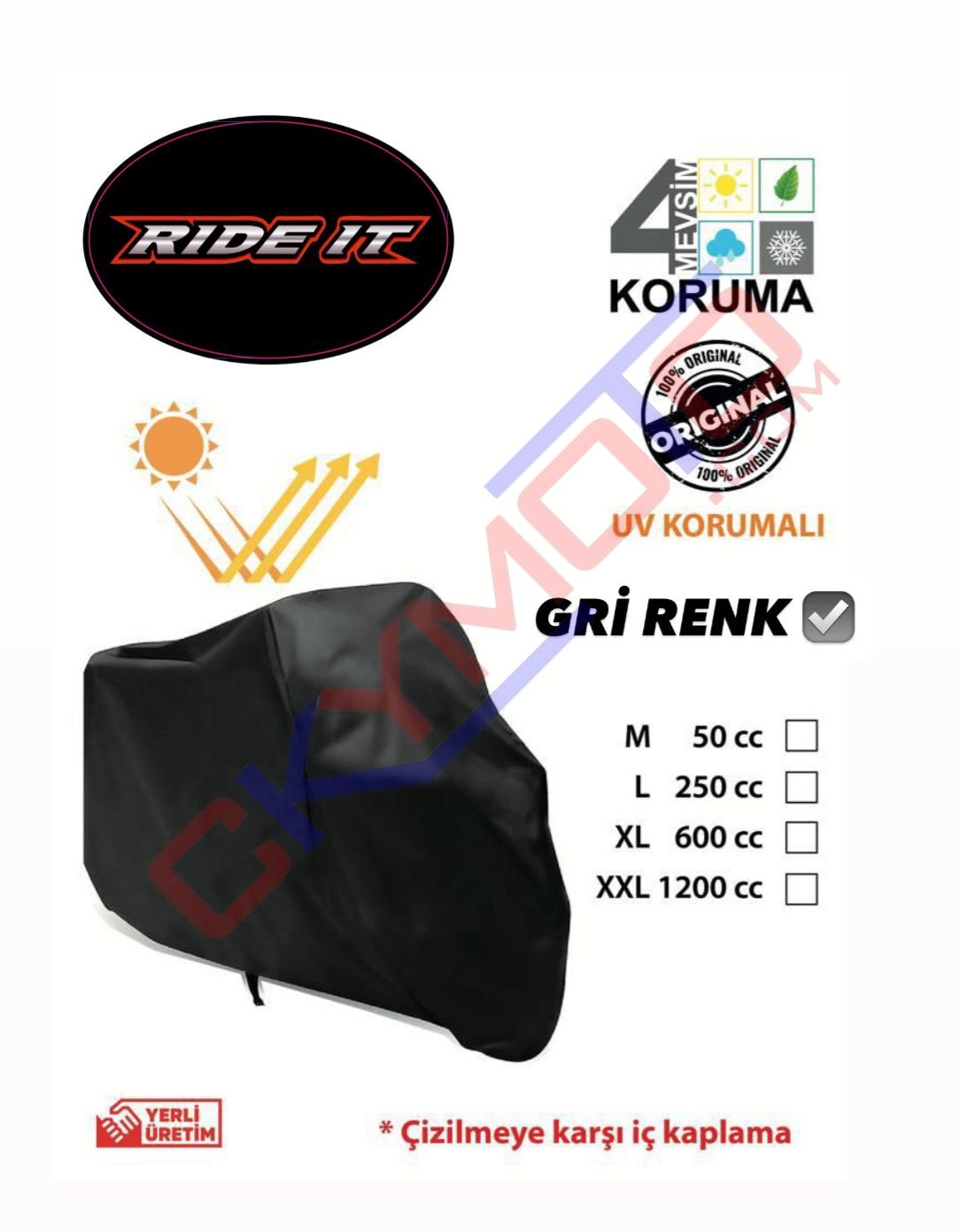 MOTOSİKLET BRANDASI XL BEDEN