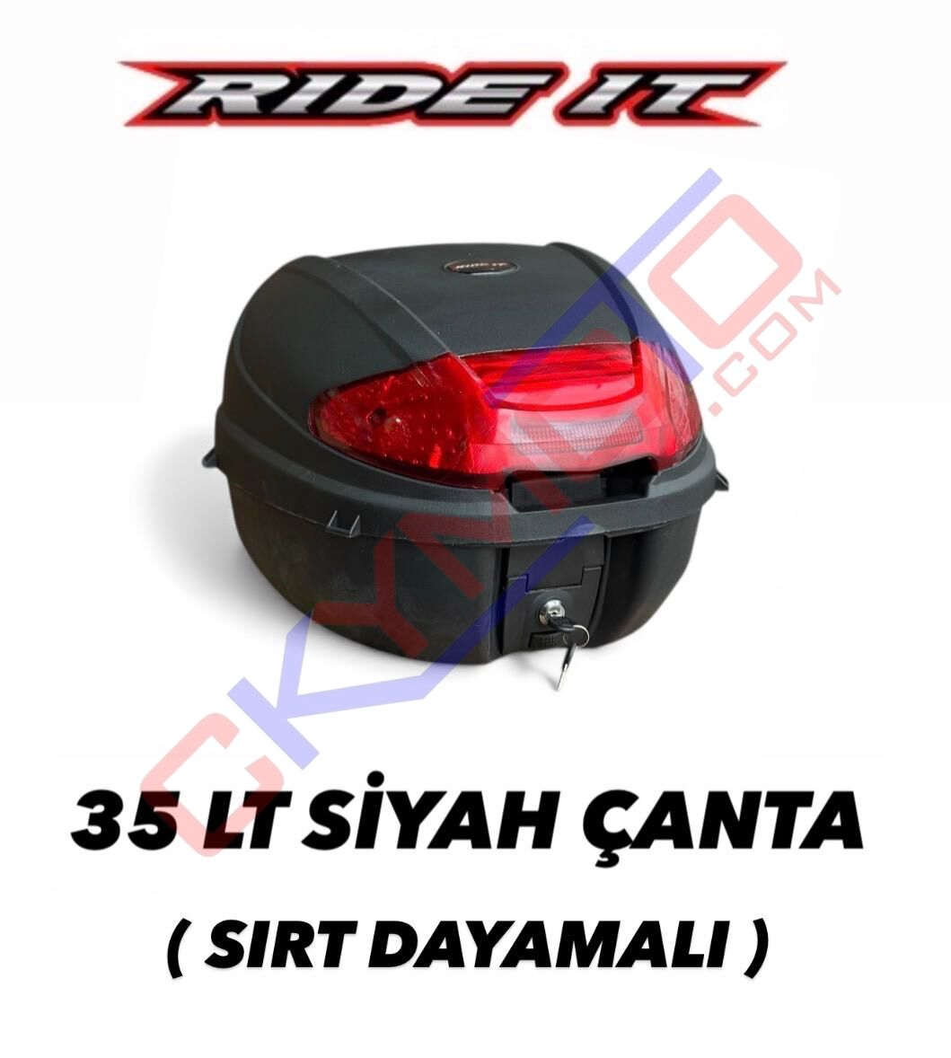 RIDE IT ÇANTA 35 LT SİYAH SIRT DAYAMALI