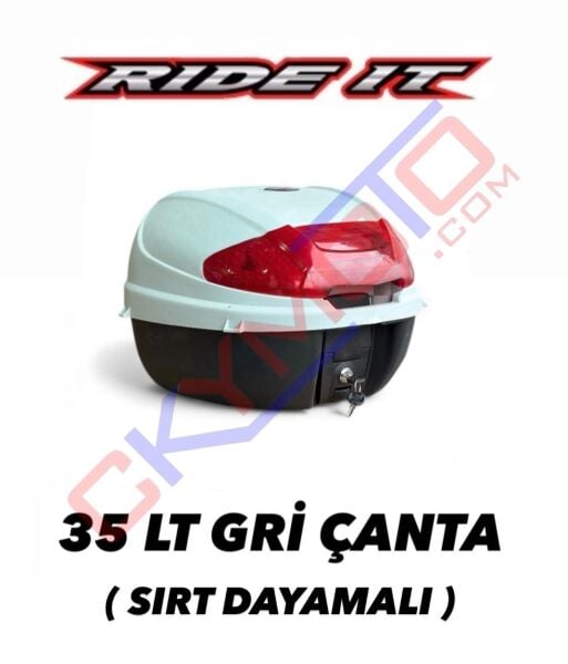 RIDE IT ÇANTA 35 LT GRİ SIRT DAYAMALI