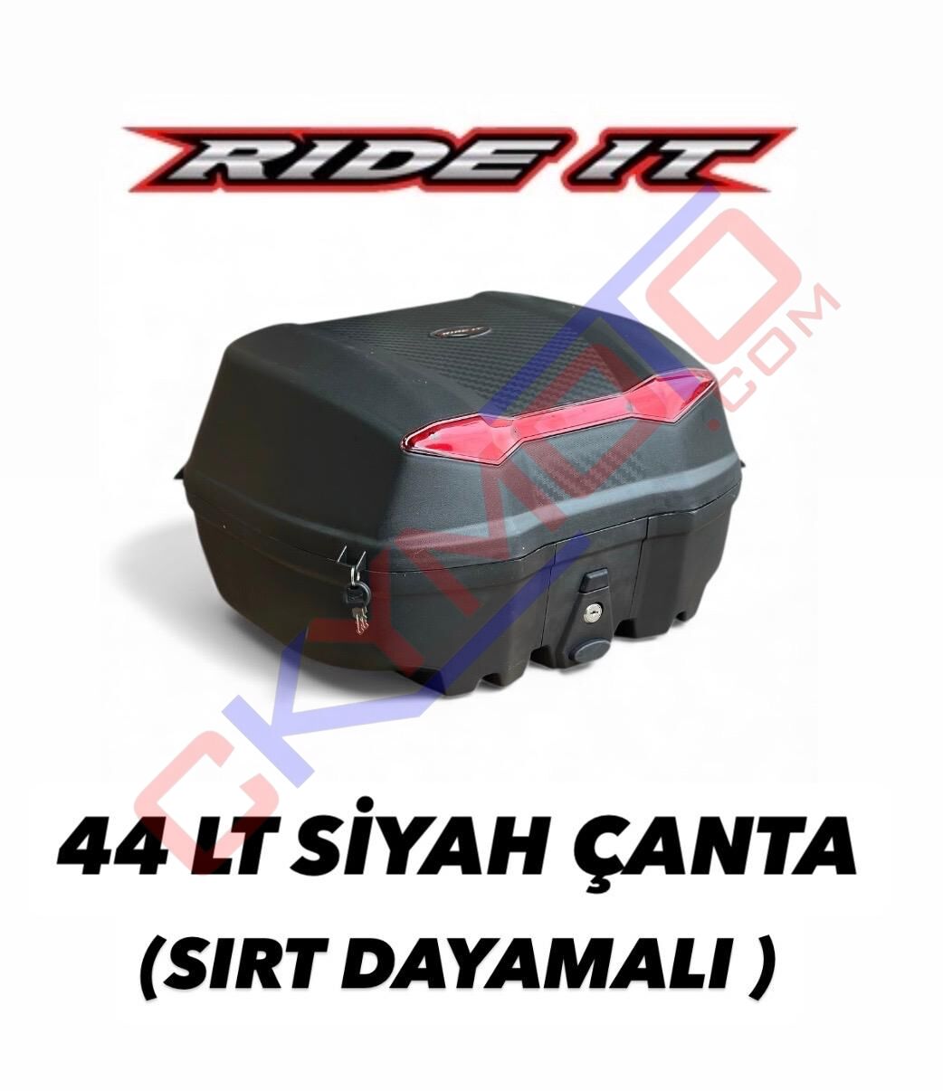 RIDE IT ÇANTA 44 LT SİYAH SIRT DAYAMALI
