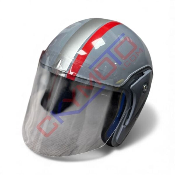 YARIM KASK ŞERİTLİ GRİ