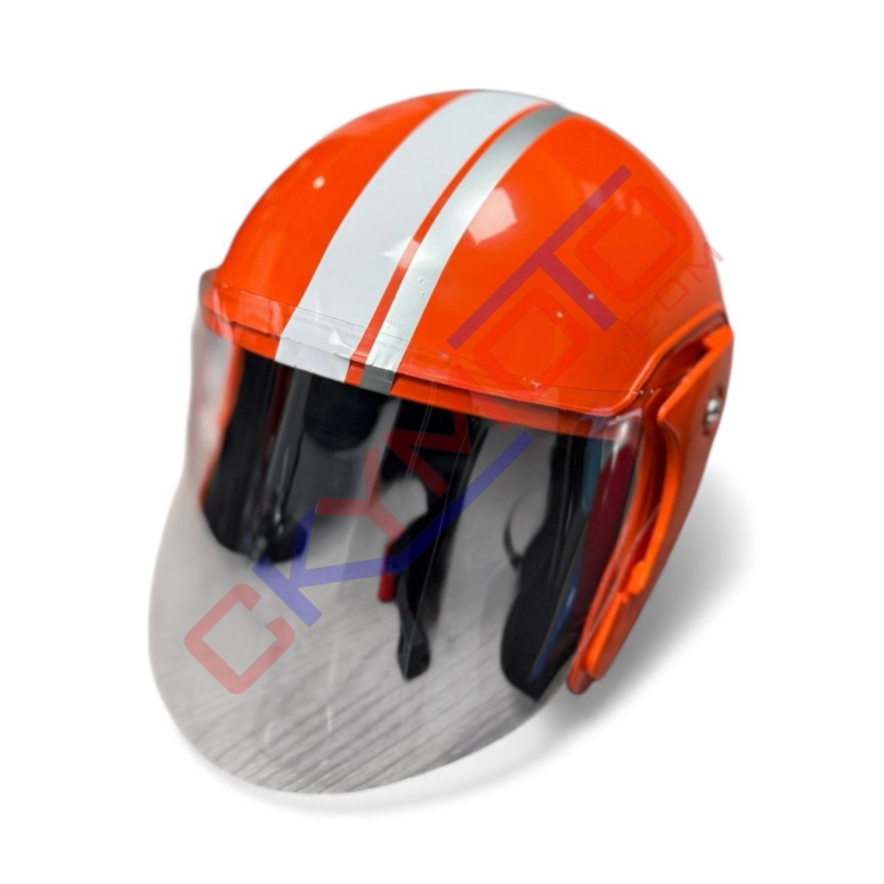 YARIM KASK ŞERİTLİ TURUNCU