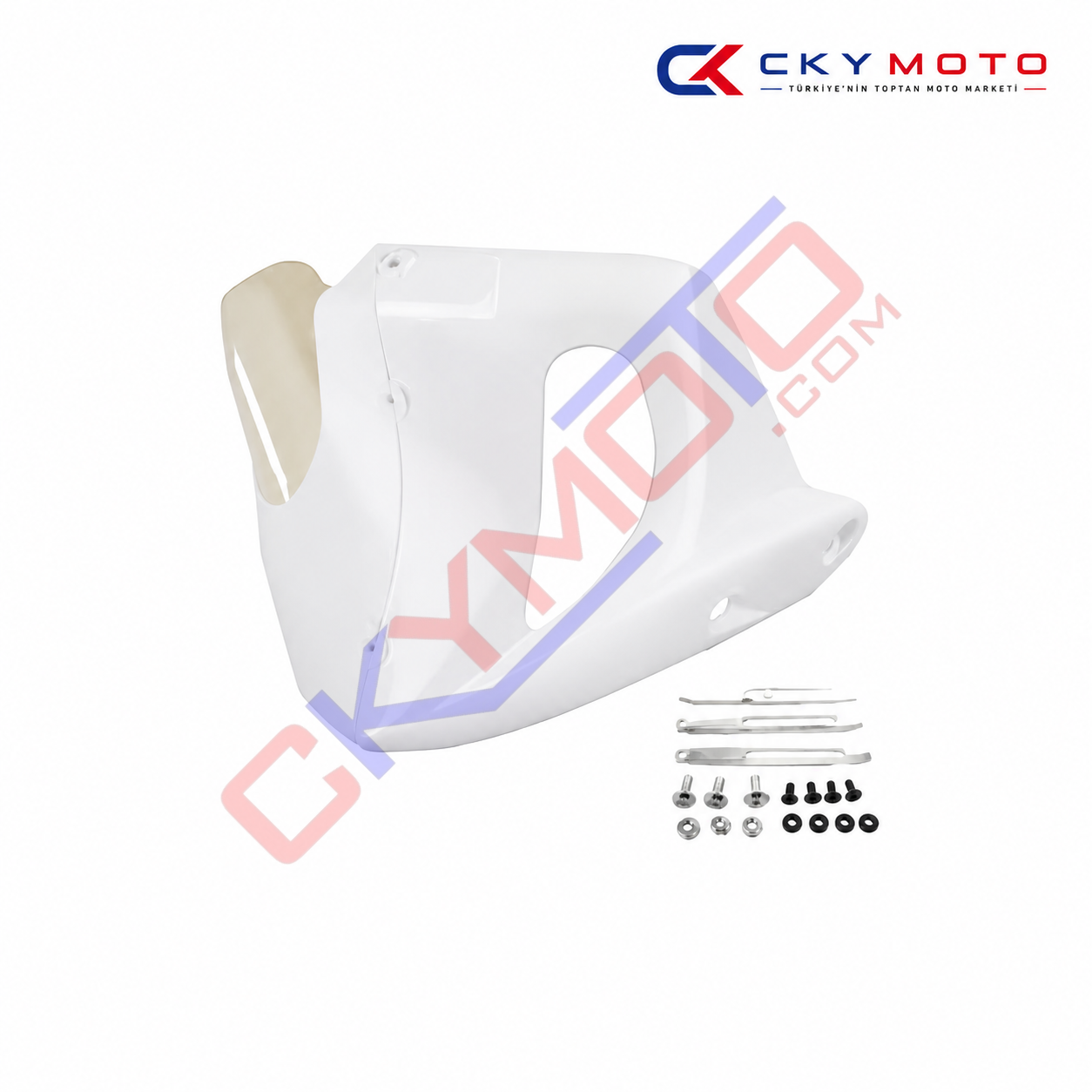 CG MOTOR ALT RÜZGARLIK (SAKAL) BEYAZ BRAKET DAHİL