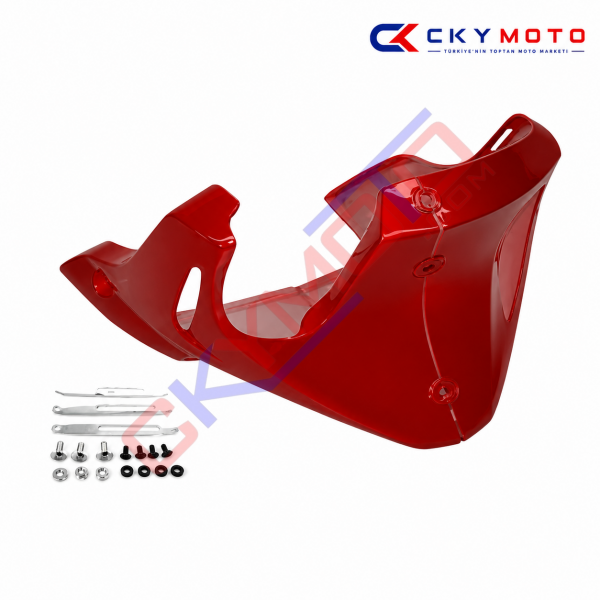 CG MOTOR ALT RÜZGARLIK (SAKAL) KIRMIZI BRAKET DAHİL