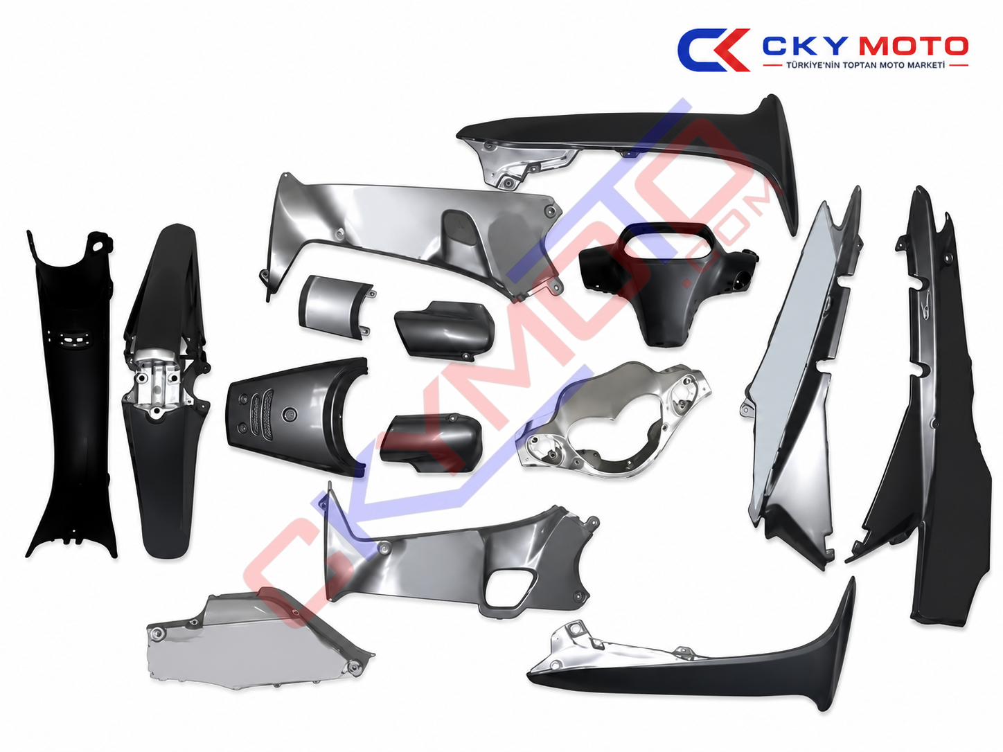 CUP KAPORTA SET ÇELİK KALİPSO GRİ STİCKERLİ