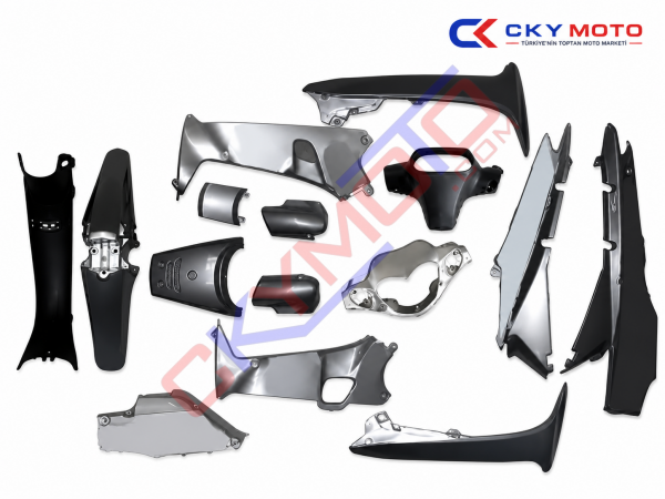 CUP KAPORTA SET ÇELİK KALİPSO GRİ STİCKERLİ