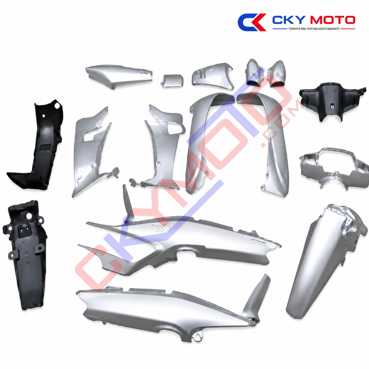 CUP KAPORTA SET LİFAN GRİ STİCKERLİ