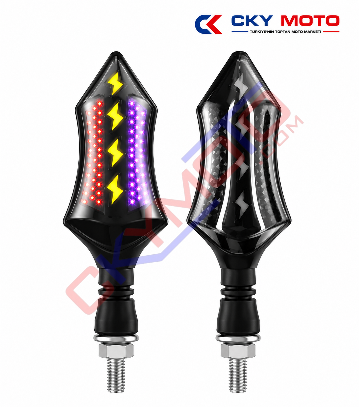 LEDLİ SİNYAL YILDIRIM RENKLİ MODEL 14