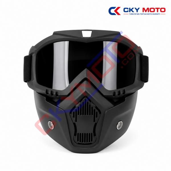 JET KASK MASKESİ SİYAH