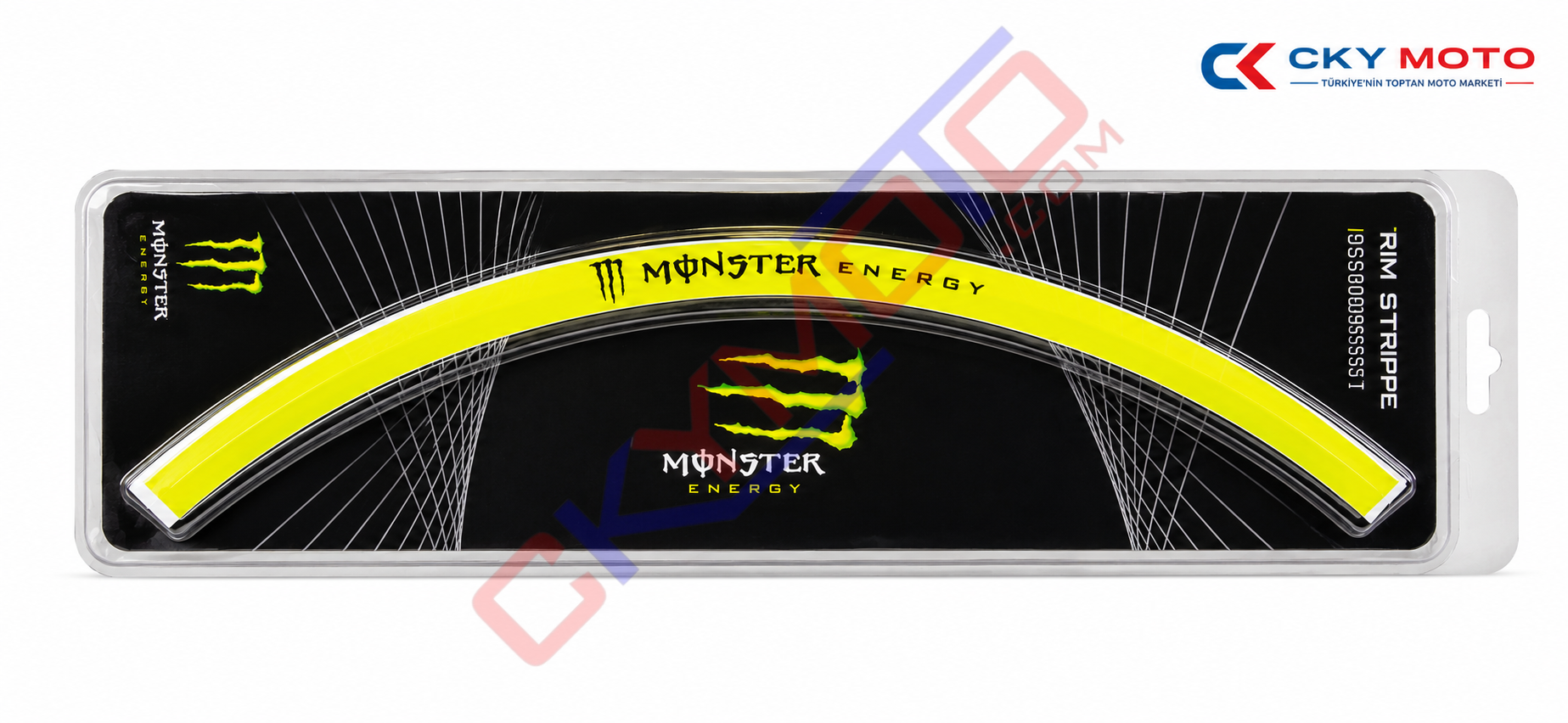 SCOOTER JANT ŞERİDİ MONSTER NEON SARI (10-12 JANT)