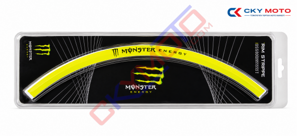 SCOOTER JANT ŞERİDİ MONSTER NEON SARI (10-12 JANT)