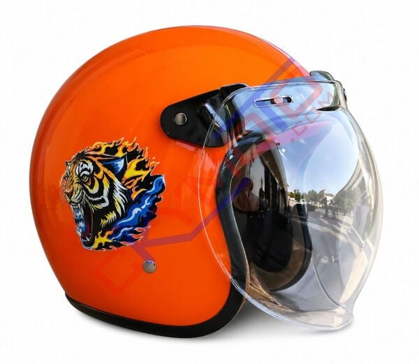 RETRO KASK TURUNCU