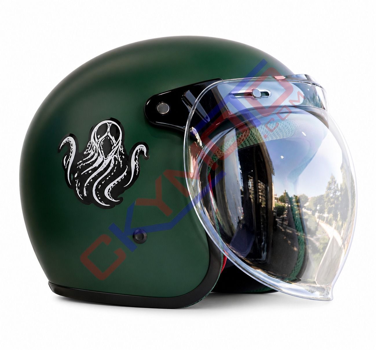 RETRO KASK YEŞİL