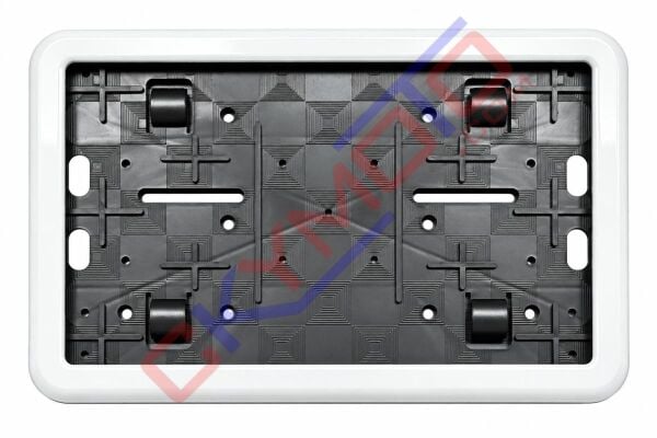PLASTİK ÇERÇEVELİ PLAKALIK BEYAZ