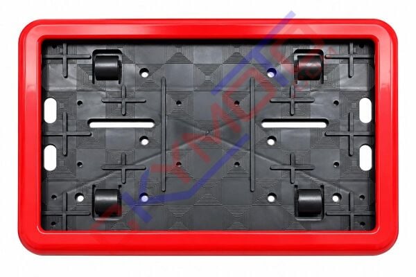 PLASTİK ÇERÇEVELİ PLAKALIK KIRMIZI