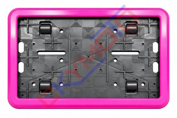 PLASTİK ÇERÇEVELİ PLAKALIK PEMBE
