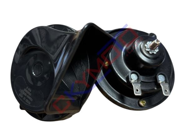 ÇİFTLİ KORNA 12V DAT DAT SALYANGOZ SİYAH