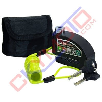 DİSK KİLİT ALARMLI KABLOLU SİYAH