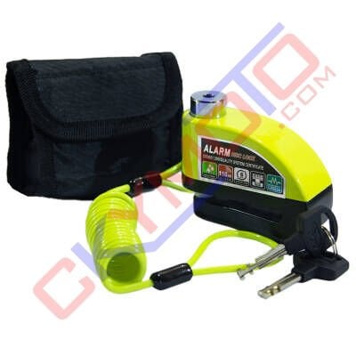 DİSK KİLİT ALARMLI KABLOLU SARI